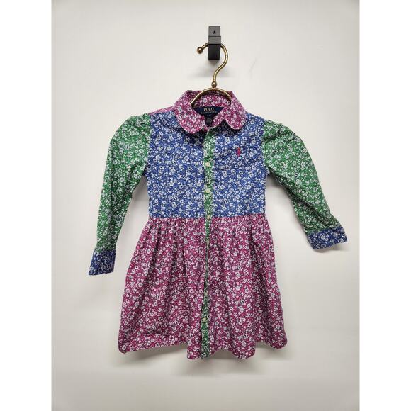 Bundle Of 4 Girls Dresses Sizes 4t-5. Brands Ralph Lauren, Pink Chicken, Sunday - Picture 2 of 16